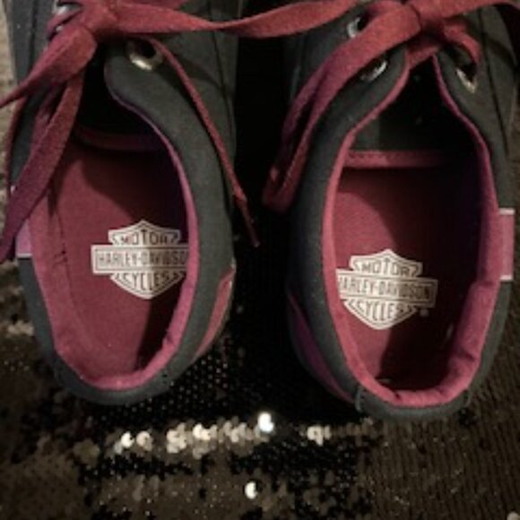 Harley Davidson Vans-Style Women's  Canvas Shoe Size 6 - Picture 11 of 11